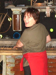 Delia playing Keyboard and Singing